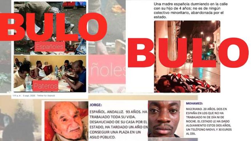 Fotos antiguas, historias inventadas y países equivocados: los nuevos bulos que pretenden mostrar la desventaja de españoles frente a inmigrantes