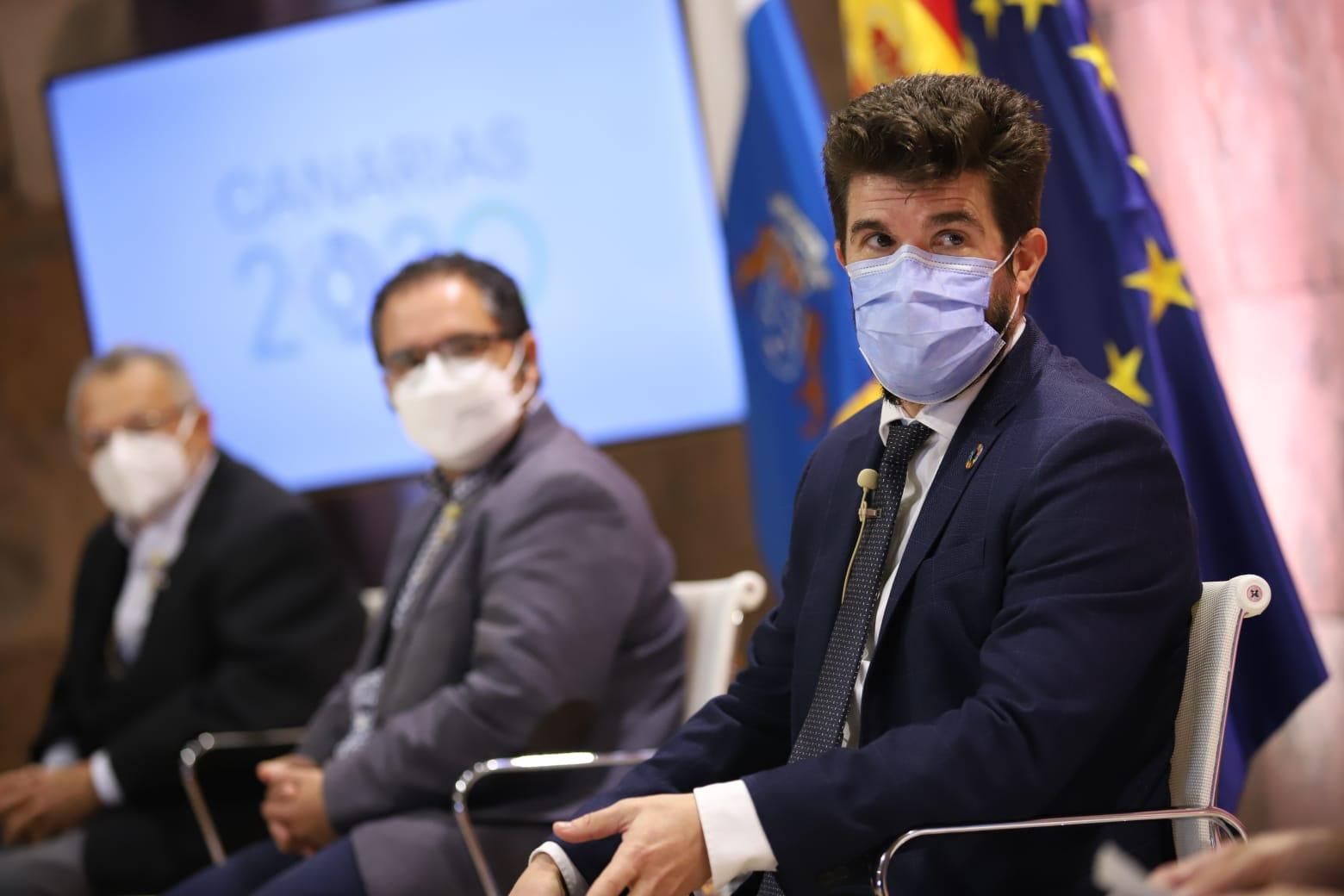 David Padrón durante la jornada.
