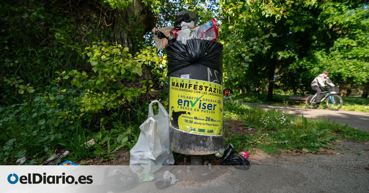 Seis meses de huelga de la contrata de jardines en Vitoria: de calles amazónicas a servicios mínimos que tapan las protestas
