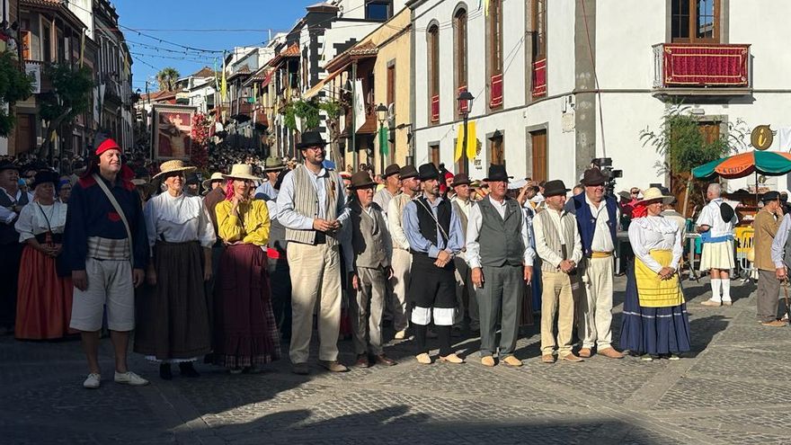 Ofrenda realizada por el municipio de Telde