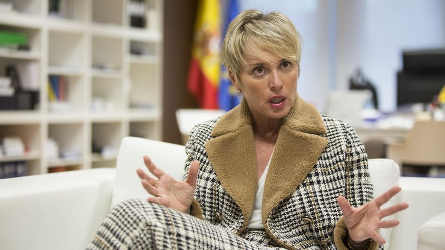 Carme Artigas, durante su entrevista con elDiario.es