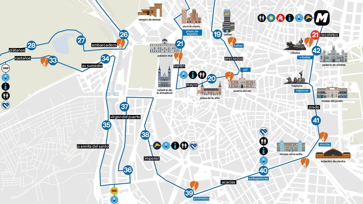 Grandes cortes de tráfico por el Maratón de Madrid 2026: horario, recorridos y alternativas de transporte