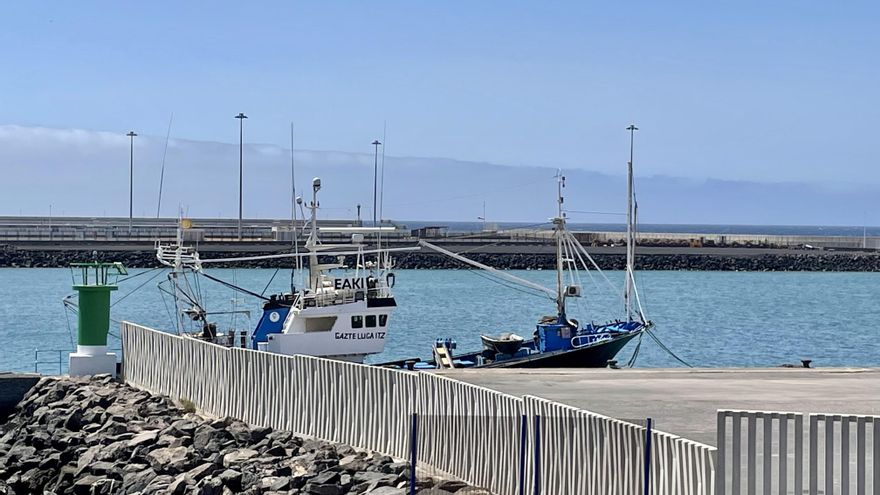 El Gaztelugaitz atracado en Puerto de Naos, en Lanzarote