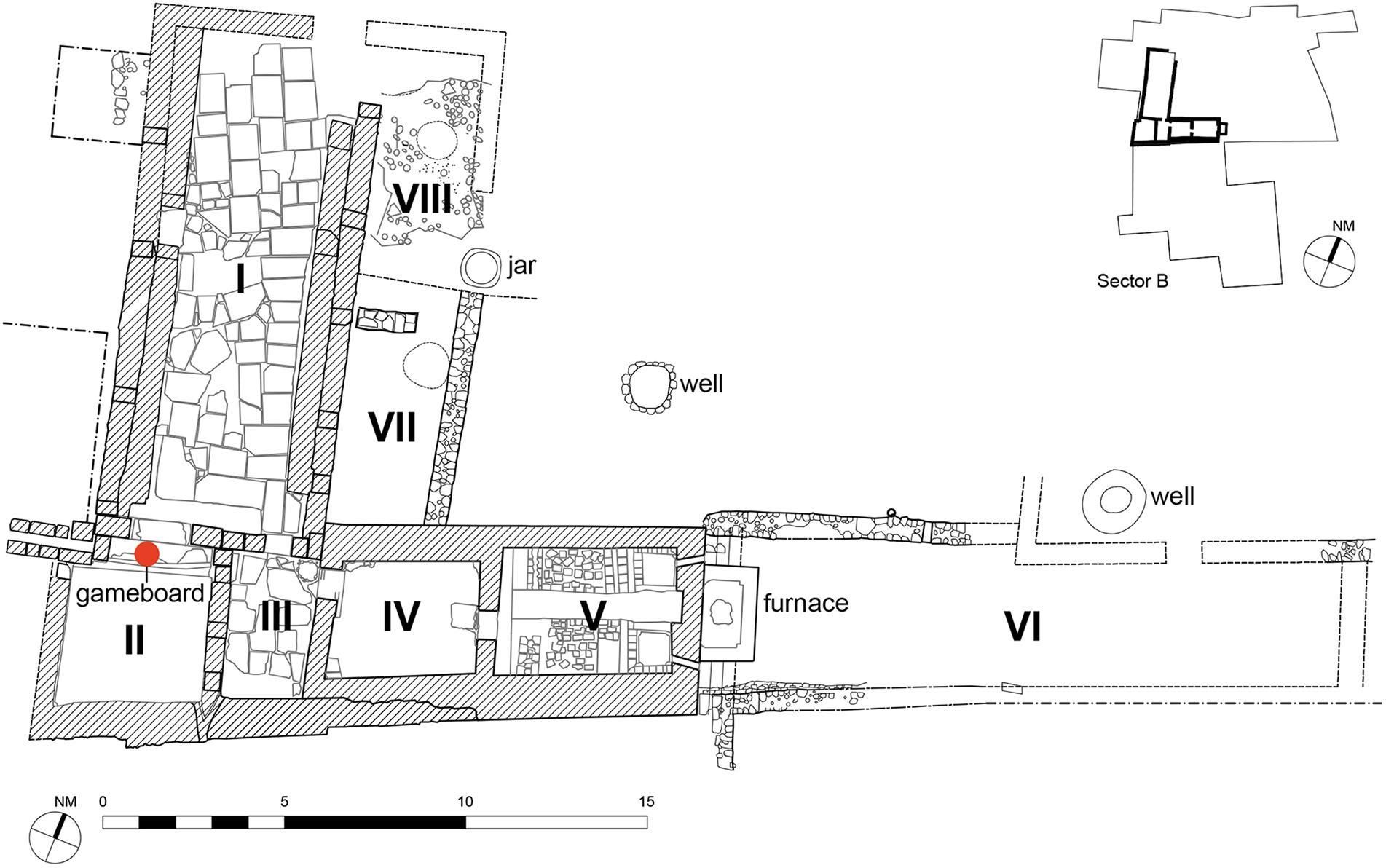 Reconstrucción del hammam (Fernanda Palmieri, Proyecto Arqueológico INSAP-UCL Volubilis).