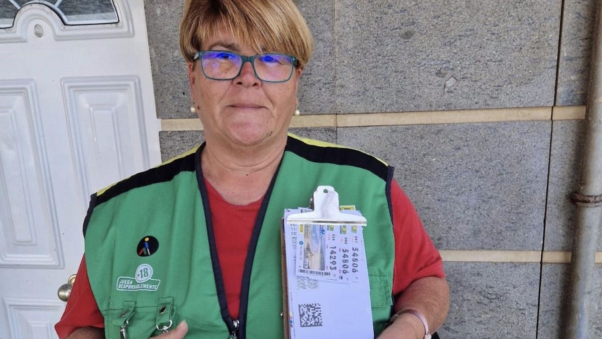 La vendedora de la ONCE desde marzo de 2020 Mª Isabel Mendoza.