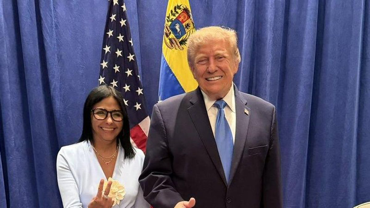 Delcy Rodríguez celebra como “histórica” su reunión con Trump a pocos kilómetros de la prisión de Maduro