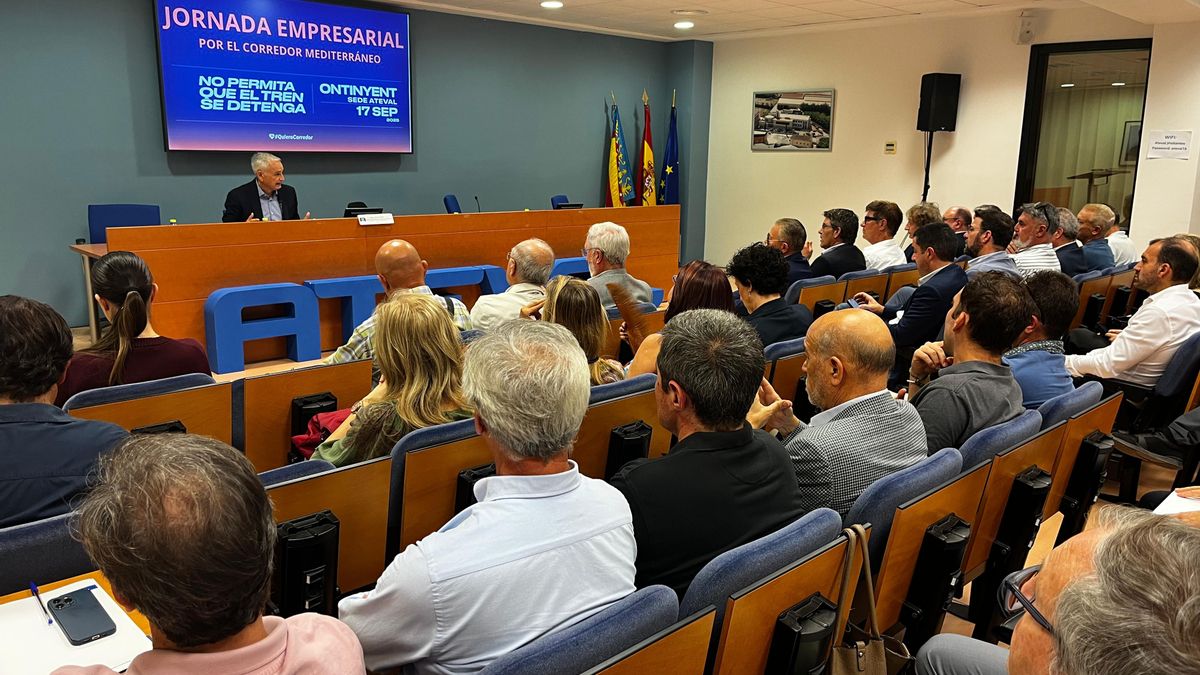 Intervenció de Vicent Boira durant la jornada organitzada per Ateval.