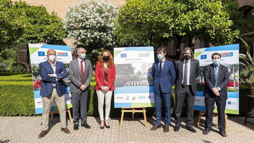 Autoridades y responsables del proyecto, en el acto celebrado este martes.