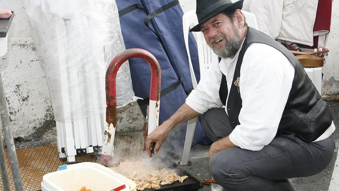 Las calles de Santa Lucía de Tirajana se llenan con motivo de la romería de Los Labradores. (Foto: Alejandro Ramos).