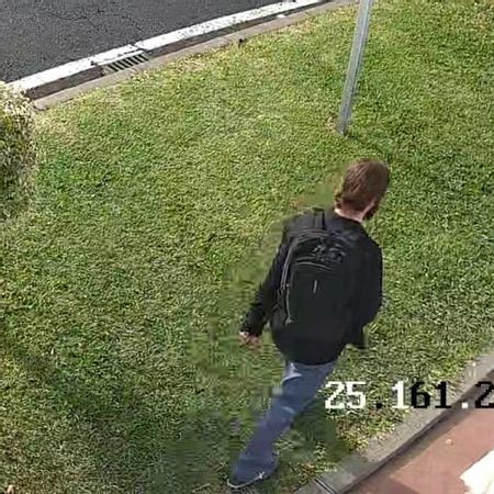 Cámaras de seguridad captan a Airam en Santa Cruz de La Palma, el lunes 16 de febrero.