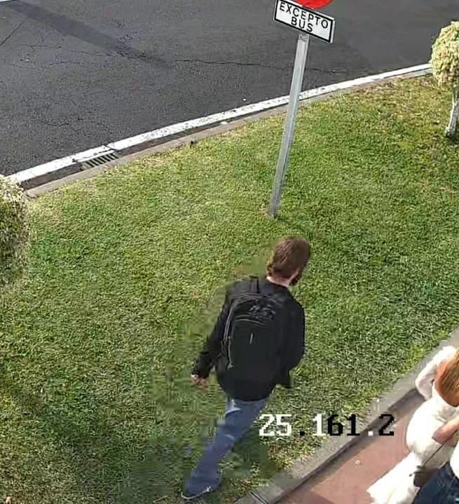 Airam el pasado lunes en Santa Cruz de La Palma. GUARDIA CIVIL