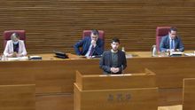 El diputado de Compromís Carles Esteve en las Corts Valencianes.