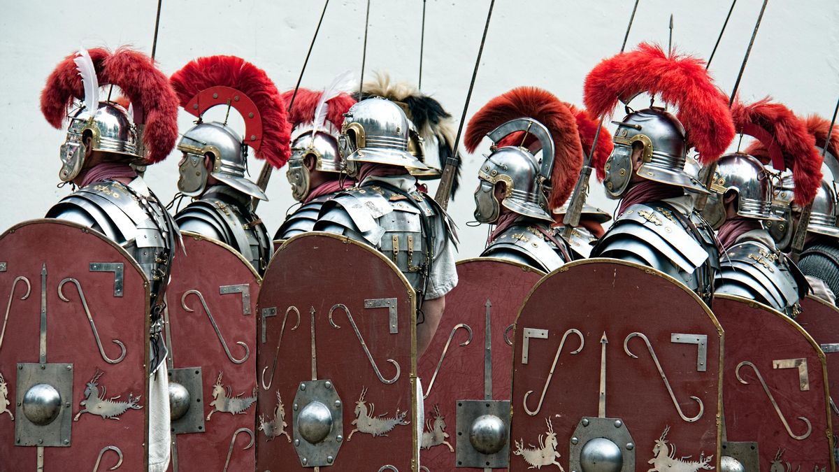 Imagen que recrea un grupo de legionarios