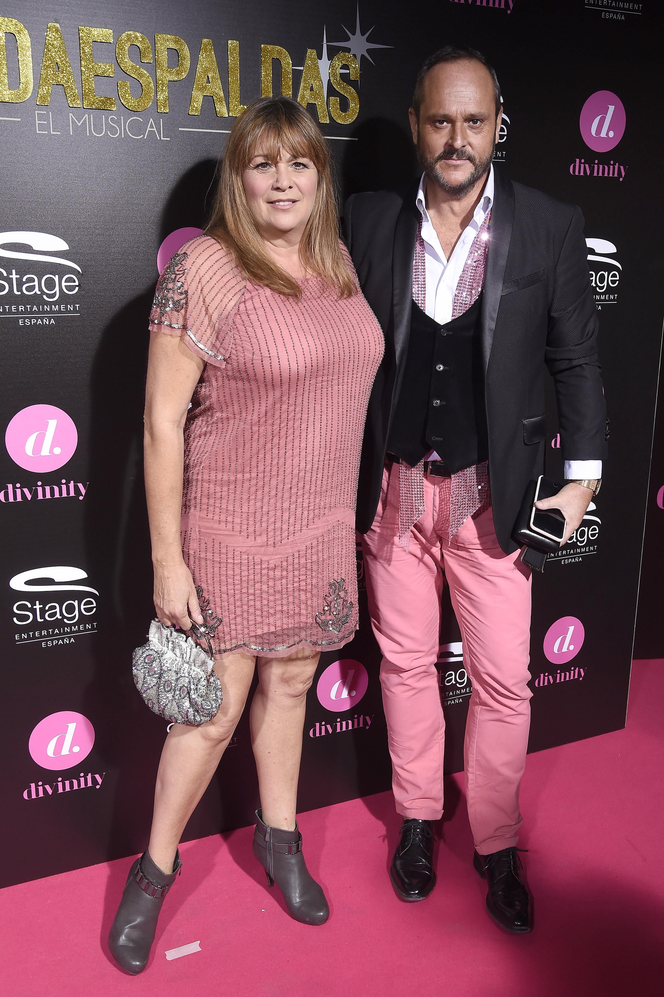 Marta Valverde y Nacho Montes en la première del musical El Guardaespaldas