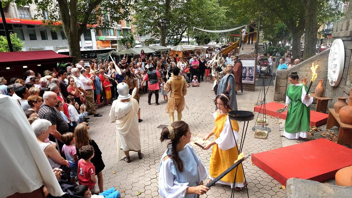 El Mercado Romano de los Santos Mártires de Santander durante una edición anterior.