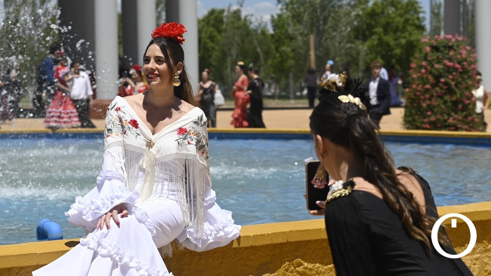 Ambiente de domingo en la feria