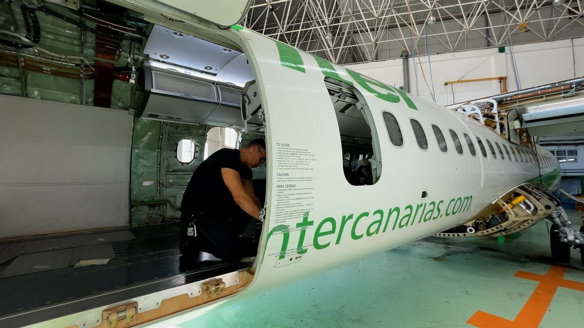 Hangar de Binter en Las Palmas de Gran Canarias