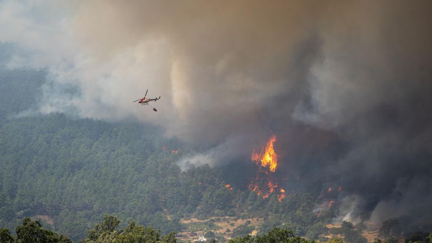 La carrera para evitar que el "tsunami" que arrasa Madrid se una al incendio de Ávila: “Hacemos todo para que no se junten”