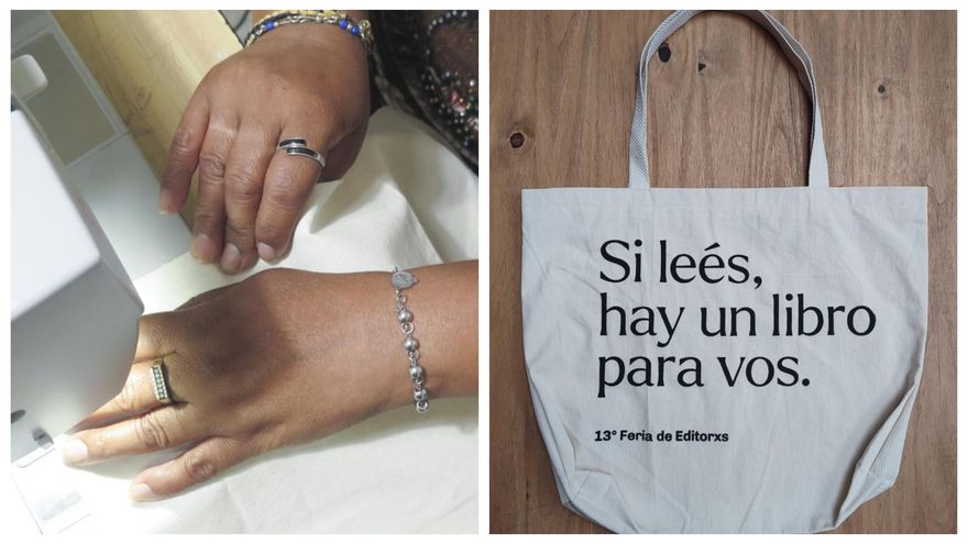 Mujeres migrantes y de barrios populares: el emprendimiento detrás del souvenir de la Feria de Editores 2024