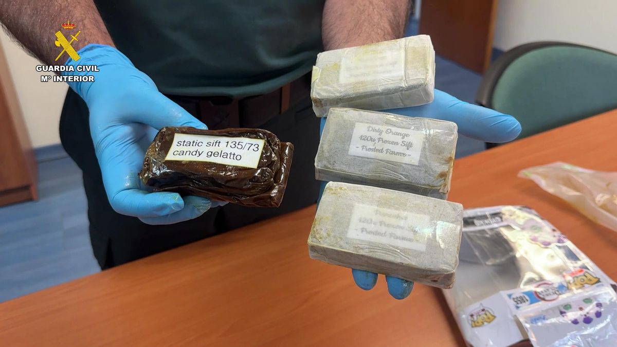 Paquete postal con casi 400 gramos de hachís en Logroño: el detenido usaba nombres falsos para recibir la droga por correo