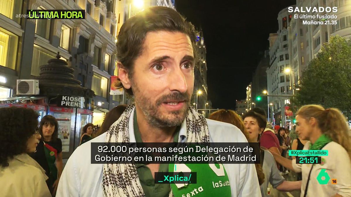 Juan Diego Botto lanza un mensaje por Gaza en laSexta y pone el acento en un detalle: "Vemos el genocidio en directo"
