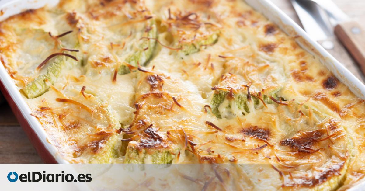 Sin bechamel ni carne picada: esta lasaña que se hace con calabacín y calabaza es más jugosa y fácil de preparar