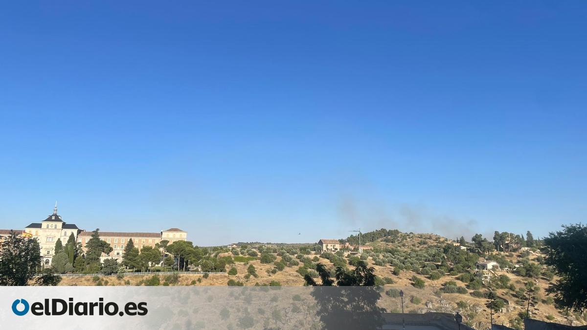 Se reaviva el incendio declarado en la Academia de Infantería de Toledo que ya se dio por extinguido