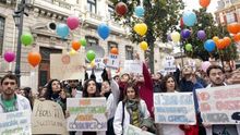 Protesta de un grupo de científicos por los recortes en I+D