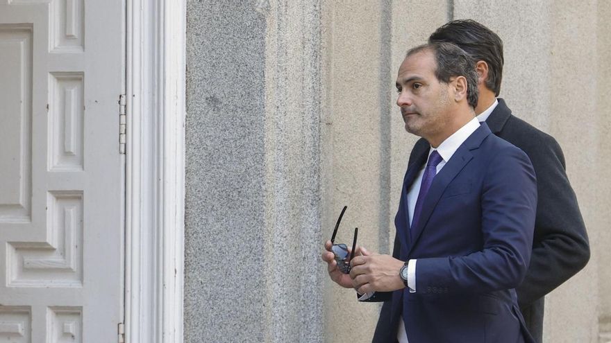 César Moreno, ex socio de José Luis Ábalos, a su llegada este martes al Tribunal Supremo