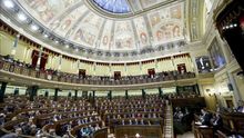 El expresidente Mariano Rajoy, en una intervención ante el Pleno del Congreso.