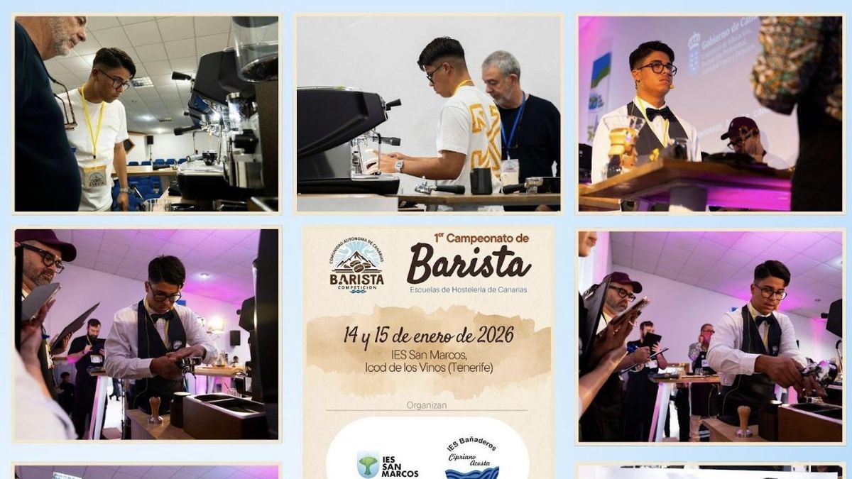 Talento canario en el Campeonato de Baristas de Foz: "Detrás de un gran café hay horas de estudio"