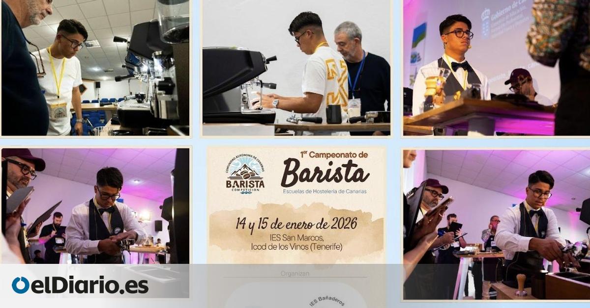 Talento canario en el Campeonato de Baristas de Foz: "Detrás de un gran café hay horas de estudio"