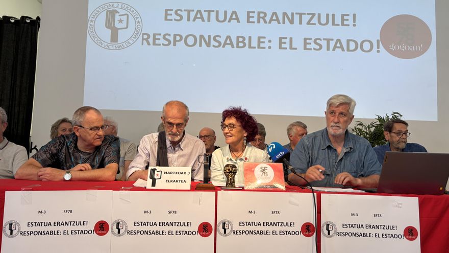 Víctimas del 3 de marzo en Vitoria y de los Sanfermines de 1978 reclaman al Estado que reconozca su "responsabilidad" en los crímenes