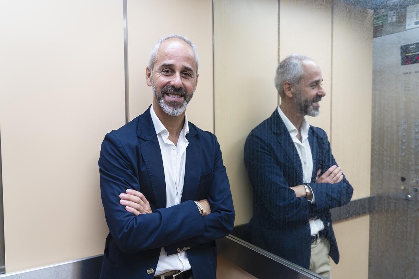 Sergio Silva en la sede de la Consejería de Educación de Cantabria.