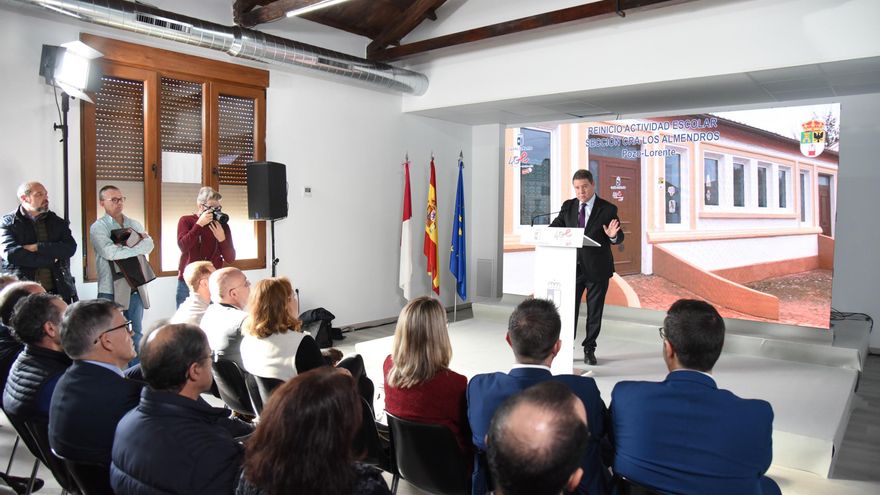 El presidente regional Emiliano García-Page en Albacete