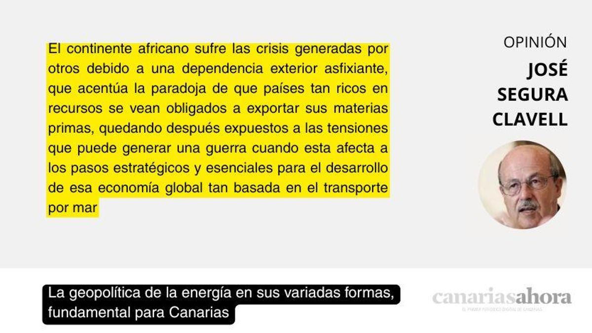 La geopolítica de la energía en sus variadas formas, fundamental para Canarias