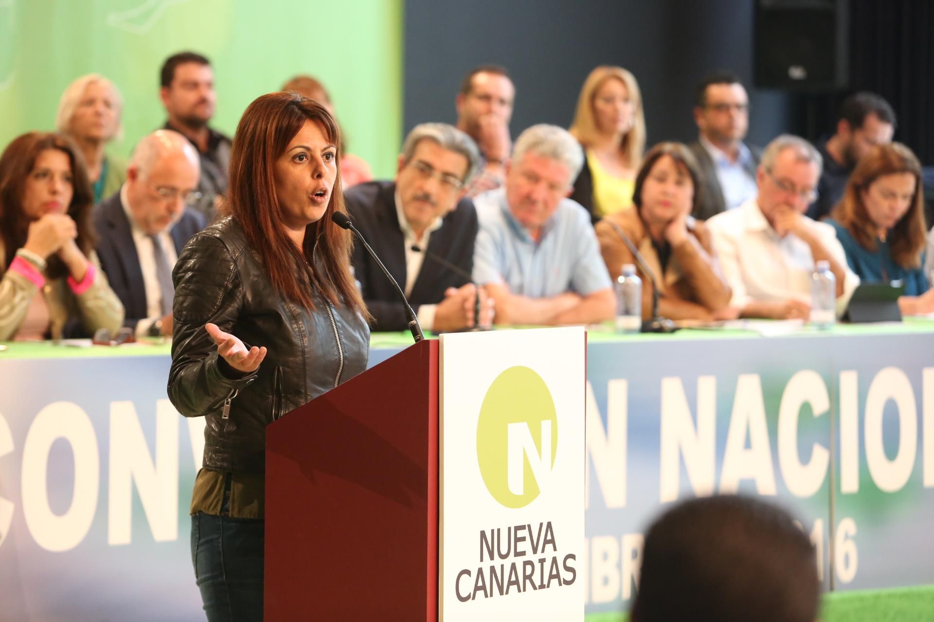 La consejera Minerva Alonso en la Convención Nacional de Nueva Canarias (ALEJANDRO RAMOS)