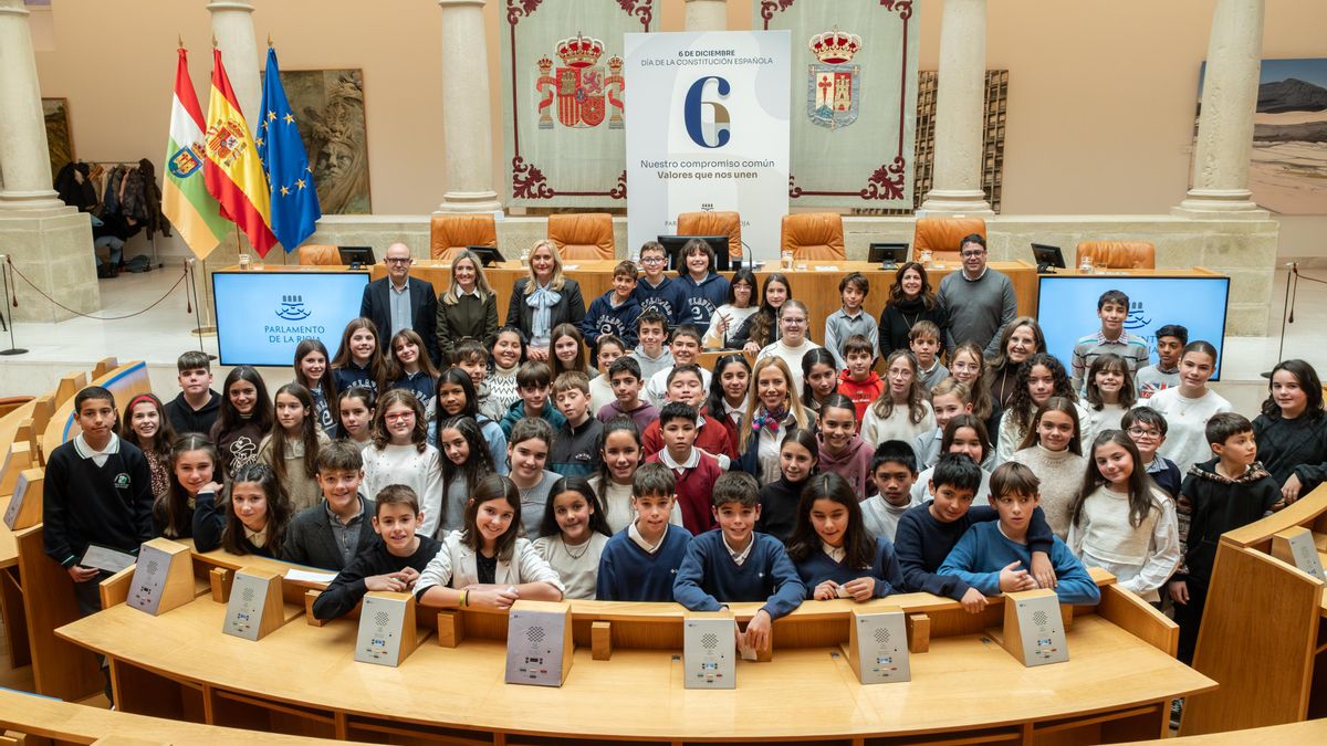 Lectura de la Constitución por parte del alumnado de Primaria de La Rioja