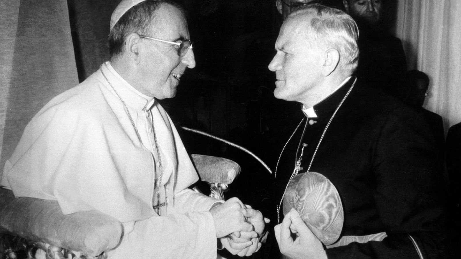 Juan Pablo I, con Karol Wojtyla