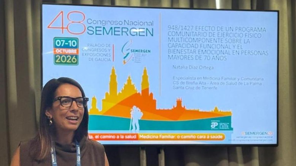 El Área de Salud de La Palma expone en un congreso nacional su programa de ejercicio físico para mayores en Las Breñas