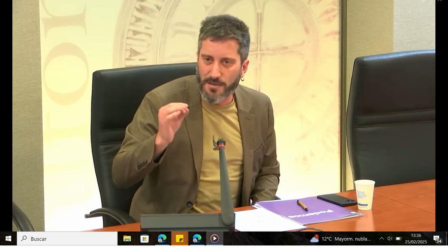 El diputado murciano de Podemos Víctor Egio denuncia amenazas de muerte contra él y su familia