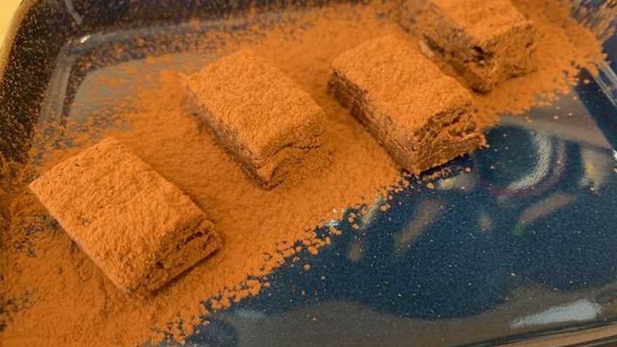 Lingotes de chocolate