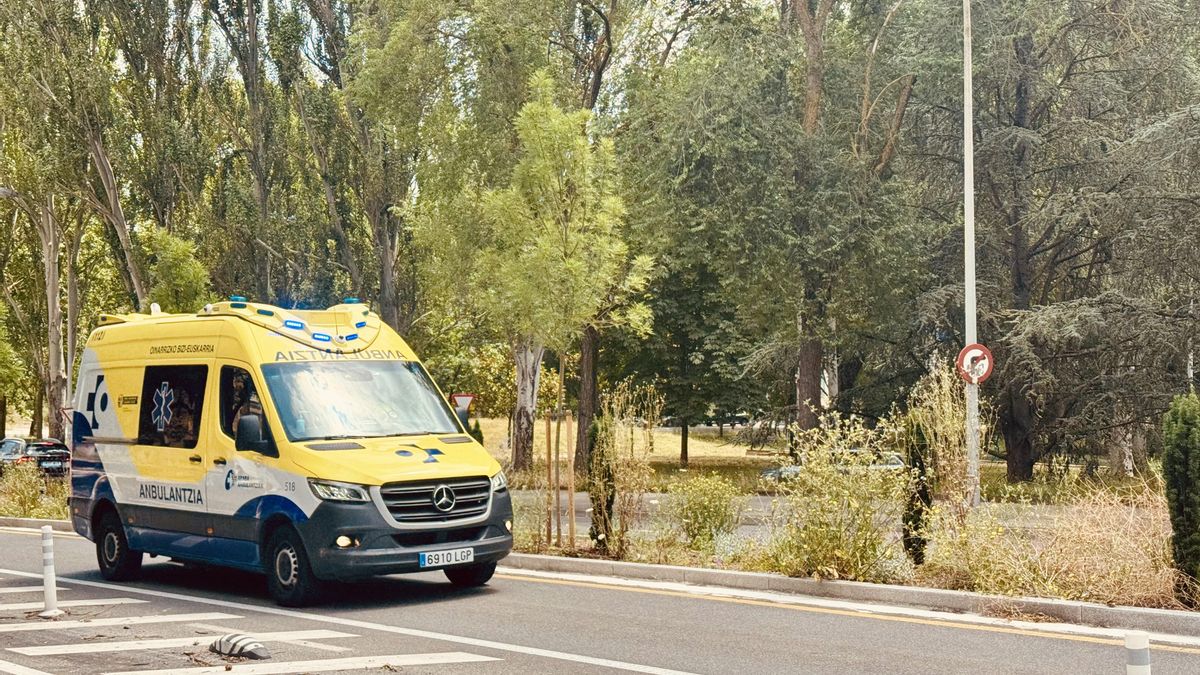 Una unidad de Ambulancias Gipuzkoa, en Vitoria