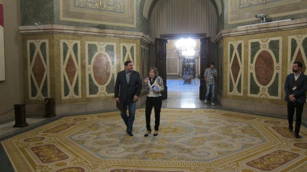 Junqueras: "Sólo los representantes electos escogen o deponen a la presidenta del Parlament"