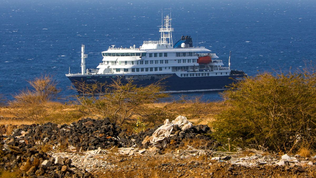 El MV Hondius, en una imagen del pasado lunes.