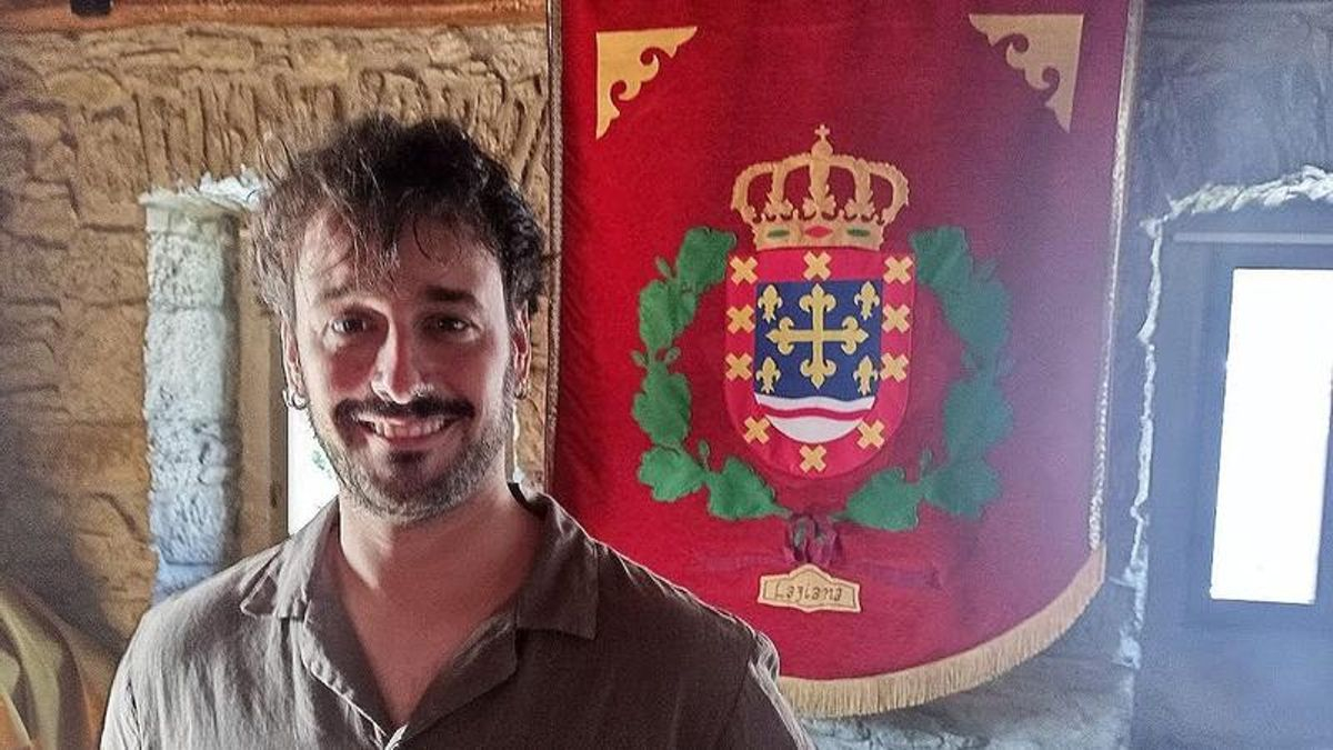 David Holgado, autor del proyecto de la ruta patrimonial de Caboalles de Abajo 'De la braña al carbón'. 