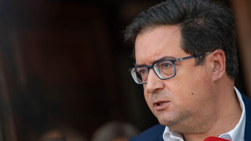 El secretario general del PSOE-M y ministro para la Transformación Digital y de la Función Pública, Óscar López.