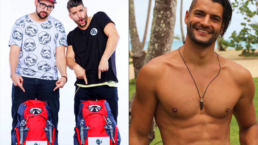 Matías y Nabil en 'Pekín Express' (2016) vs Matías en 'La isla de las tentaciones' (2020)