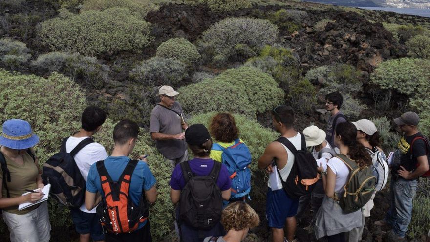 Imagen de archivo de participantes en un proyecto de formación ecológica en las Islas