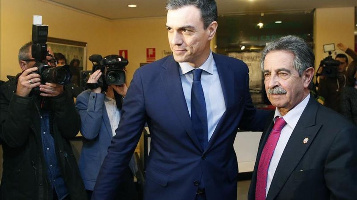 Pedro Sánchez y Miguel Ángel Revilla en un encuentro anterior. |